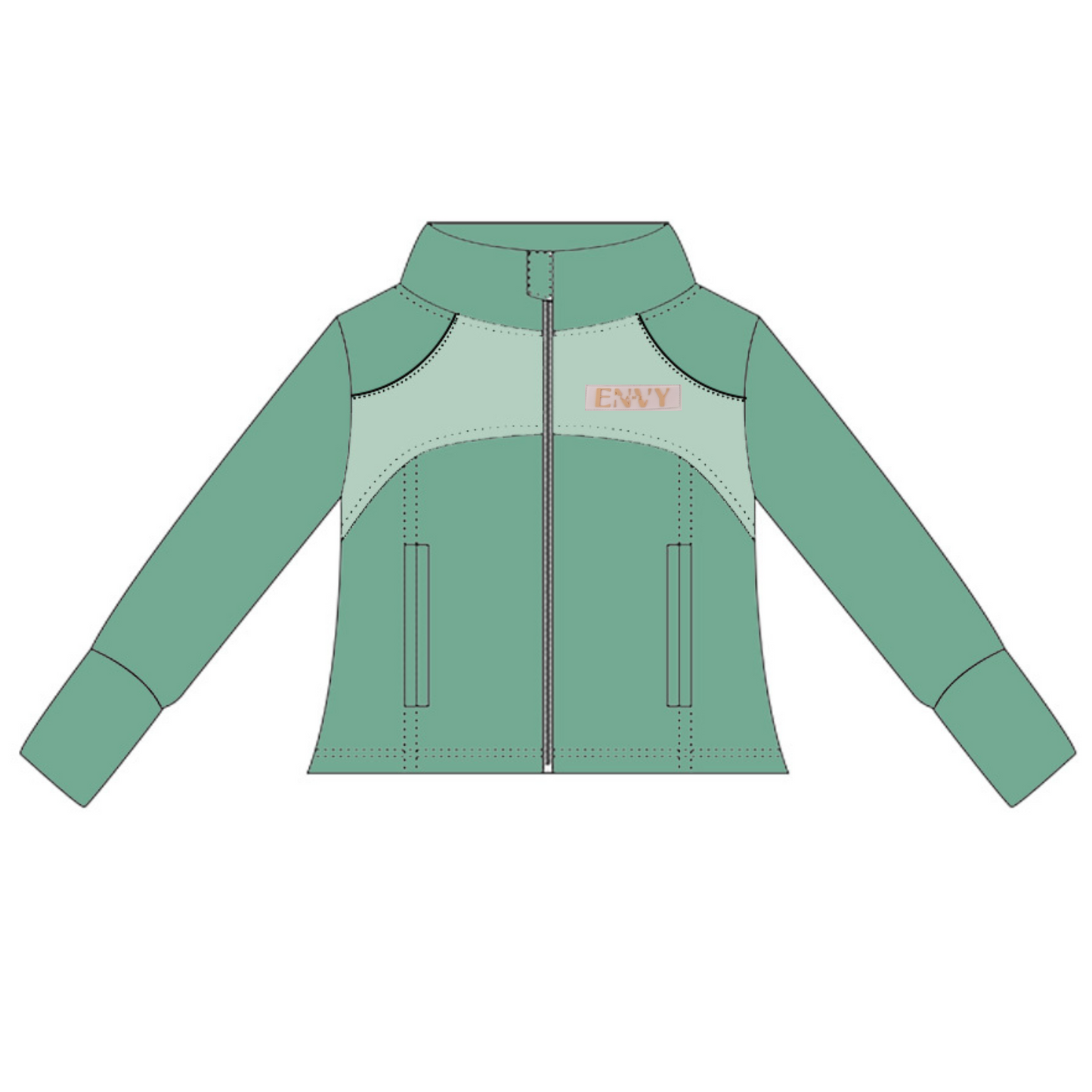 Performance Zip Jacket – “Challenge Brings Change” Two Tone Mint Green Edition (arriving September)